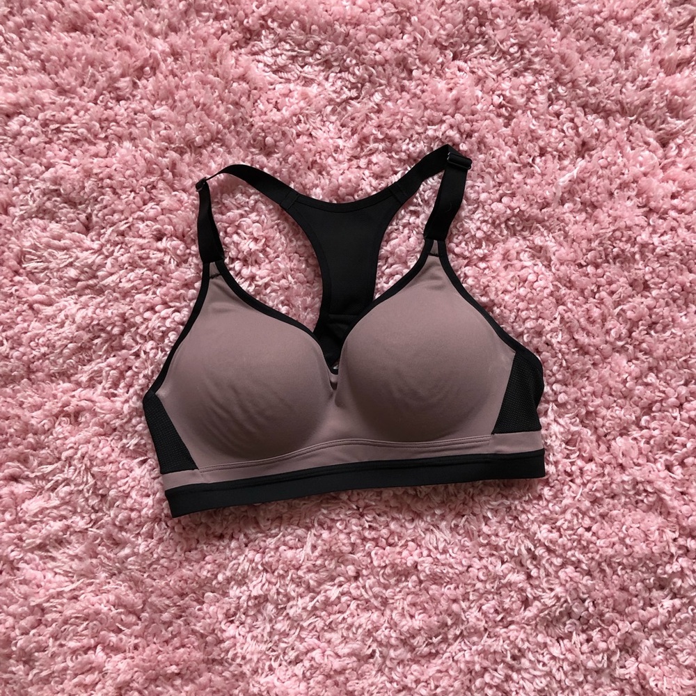 Purple sports bra